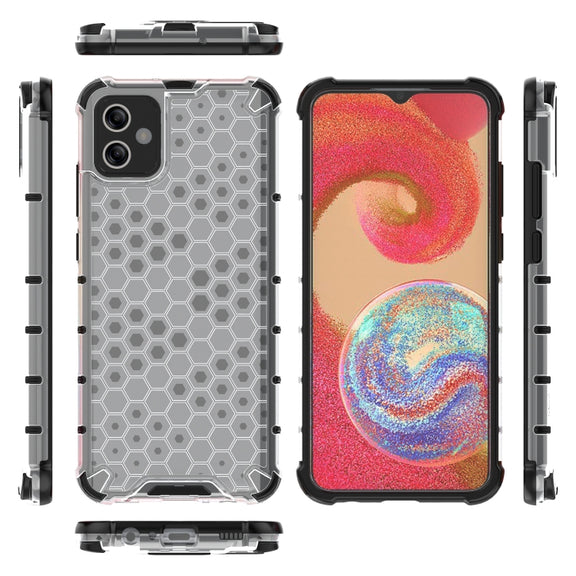 For Samsung Galaxy A04e 4G Honeycomb Phone Case(White)