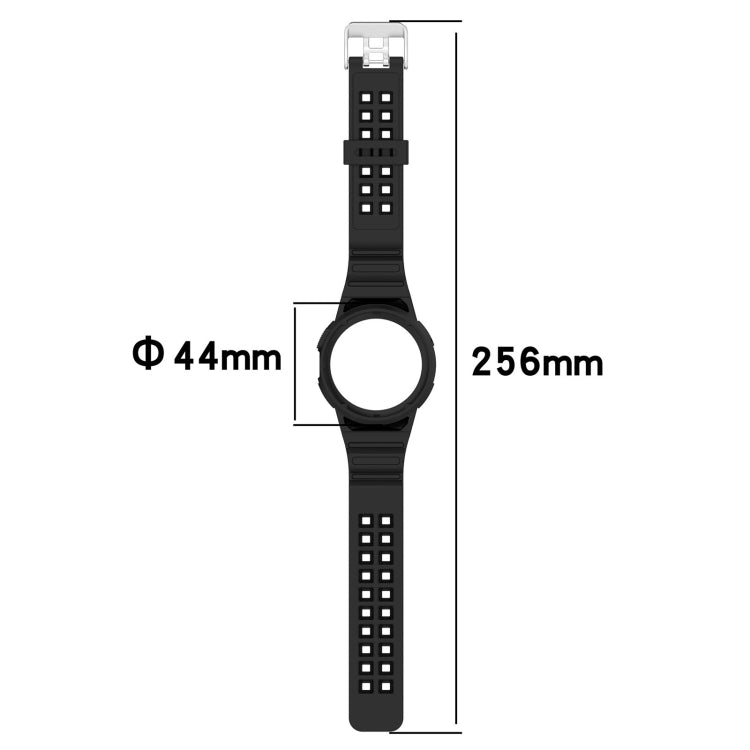 For Google Pixel Watch Integrated Fully Enclosed Silicone Watch Band(Transparent Black)