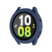 For Samsung Galaxy Watch4/5 40mm ENKAY Hat-Prince Water-resistant Full Coverage PC Frame + 9H Tempered Glass Case(Dark Blue) - Watch Cases by ENKAY