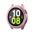 For Samsung Galaxy Watch4/5 40mm ENKAY Hat-Prince Waterproof Full Coverage PC Frame + 9H Tempered Glass Case(Pink) - Watch Cases by ENKAY