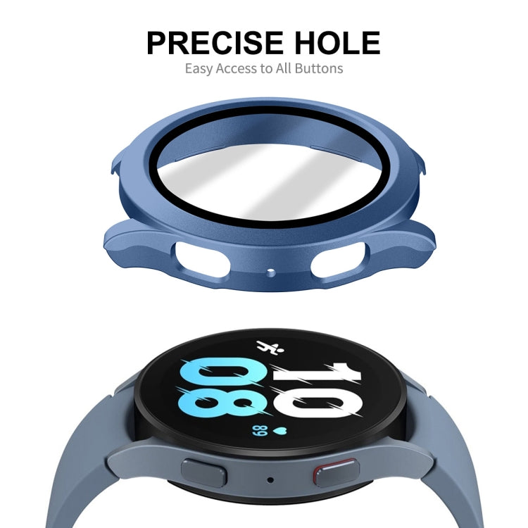 For Samsung Galaxy Watch4/5 40mm ENKAY Hat-Prince Water-resistant Full Coverage PC Frame + 9H Tempered Glass Case(White) - Watch Cases by ENKAY