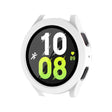 For Samsung Galaxy Watch4/5 44mm ENKAY Hat-Prince Waterproof Full Coverage PC Frame + 9H Tempered Glass Case(White) - Watch Cases by ENKAY