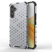 For Samsung Galaxy A34 5G Honeycomb Shockproof Phone Case(White)