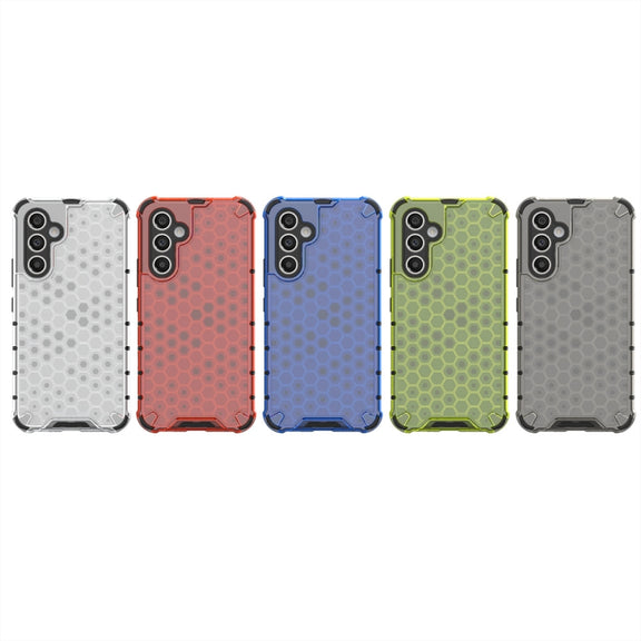 For Samsung Galaxy A34 5G Honeycomb Shockproof Phone Case(Black)