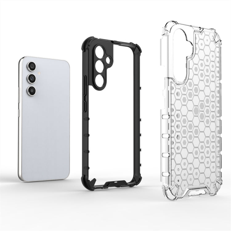 For Samsung Galaxy A34 5G Honeycomb Shockproof Phone Case(White)