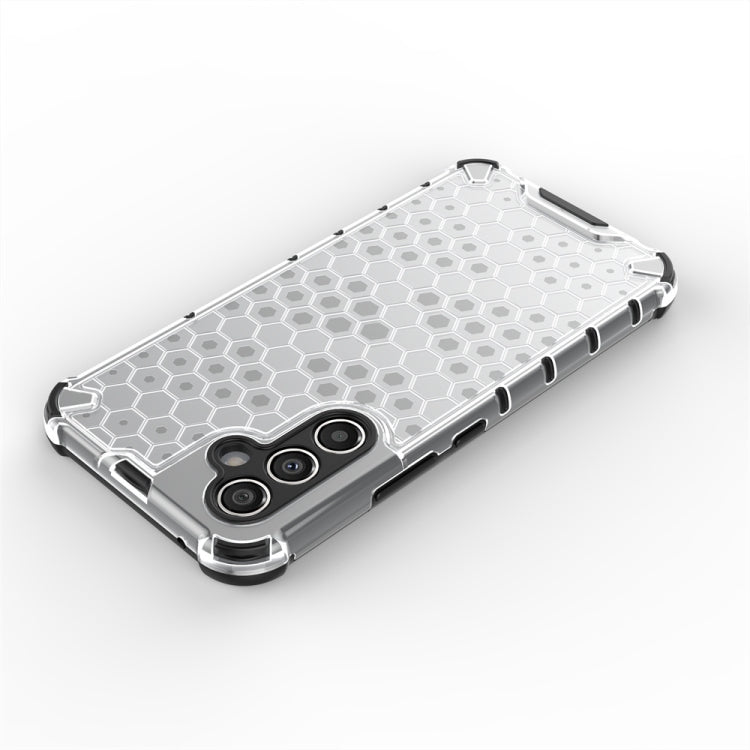For Samsung Galaxy A34 5G Honeycomb Shockproof Phone Case(Black)