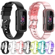 For Fitbit Inspire 3 TPU Integrated Watch Band(Transparent Yellow)