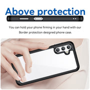 For Samsung Galaxy A14 4G Colorful Series Acrylic + TPU Phone Case(Black)