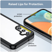 For Samsung Galaxy A14 4G Colorful Series Acrylic + TPU Phone Case(Black)