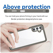 For Samsung Galaxy A14 4G Colorful Series Acrylic + TPU Phone Case(Transparent Grey)