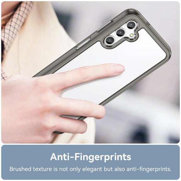 For Samsung Galaxy A14 4G Colorful Series Acrylic + TPU Phone Case(Transparent Grey)
