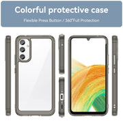For Samsung Galaxy A34 5G Colorful Series Acrylic + TPU Phone Case(Transparent Grey)