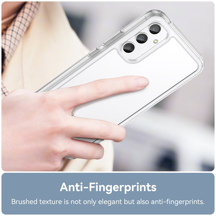 For Samsung Galaxy A34 5G Colorful Series Acrylic + TPU Phone Case(Transparent)
