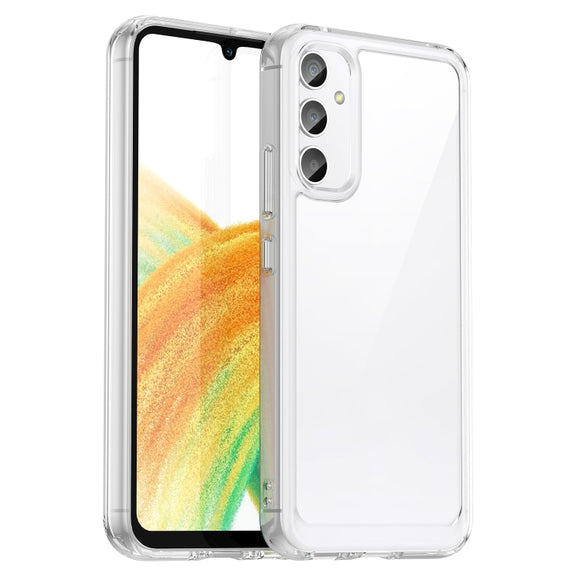 For Samsung Galaxy A34 5G Colorful Series Acrylic + TPU Phone Case(Transparent)