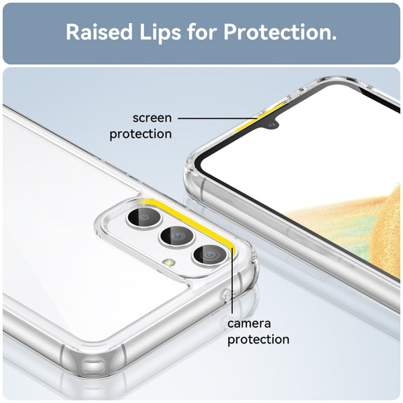 For Samsung Galaxy A34 5G Colorful Series Acrylic + TPU Phone Case(Transparent)