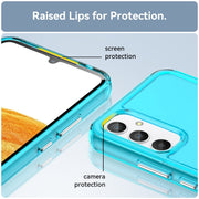 For Samsung Galaxy A34 5G Candy Series TPU Phone Case(Transparent Blue)