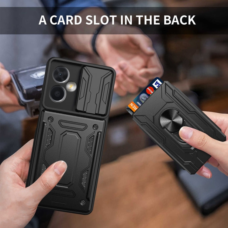 For Xiaomi Redmi Note 12 Pro 5G China Sliding Camshield Card Phone Case(Dark Green)