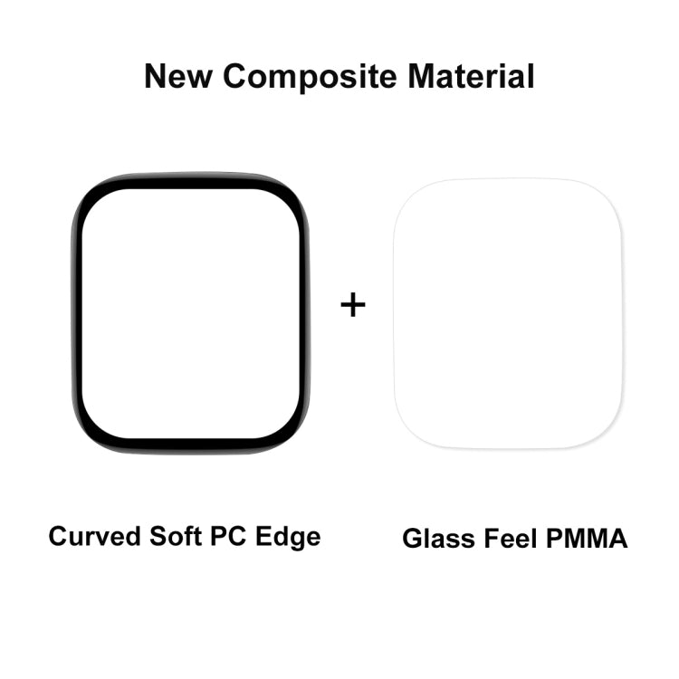 2 PCS For Redmi Watch 3 ENKAY 3D Full Coverage Soft PC Edge + PMMA HD Screen Protector Film