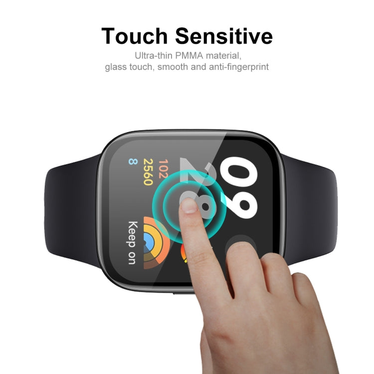 5 PCS For Redmi Watch 3 ENKAY 3D Full Coverage Soft PC Edge + PMMA HD Screen Protector Film