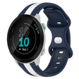 Compatible with Garmin Compatible witherunner 55 20mm Butterfly Buckle Two-Color Silicone Watch Band(White+Blue) - free shipping - PMC TechLife - Order now!