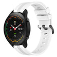 For Xiaomi MI Watch S1 Pro 22mm Concave Striped Slicone Watch Band(White)