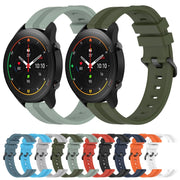 For Xiaomi MI Watch S1 Pro 22mm Concave Striped Slicone Watch Band(White)