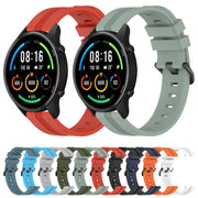 For Xiaomi MI Watch Sport 22mm Concave Striped Slicone Watch Band(Red)