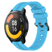 For Xiaomi Watch S1 Active 22mm Concave Striped Slicone Watch Band(Sky Blue)