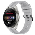 For Huawei Watch 3 22mm Concave Striped Slicone Watch Band(Grey)