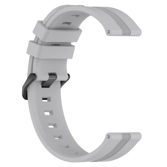 For Huawei GT2 Pro 22mm Concave Striped Slicone Watch Band(Grey)