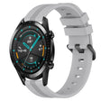 For Huawei GT2 46mm 22mm Concave Striped Slicone Watch Band(Grey)