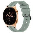For Honor Watch GS 3 22mm Concave Striped Slicone Watch Band(Grayish Green)