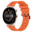For Huawei Watch GT3 42mm 20mm Concave Striped Slicone Watch Band(Orange)