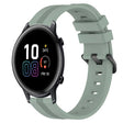 For Honor MagicWatch2 42mm 20mm Concave Striped Slicone Watch Band(Grayish Green)