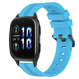 Compatible with Garmin Compatible witherunner Sq2 20mm Concave Striped Slicone Watch Band(Sky Blue)
