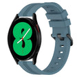 For Samsung Galaxy Watch4 44mm 20mm Concave Striped Slicone Watch Band(Rock Cyan)