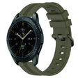 For Samsung Galaxy Watch 42mm 20mm Concave Striped Slicone Watch Band(Army Green)