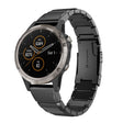 Compatible with Garmin Fenix 5 Plus 22mm Tortoise Shell Stainless Steel Watch Band(Black) - free shipping - PMC TechLife - Order now!