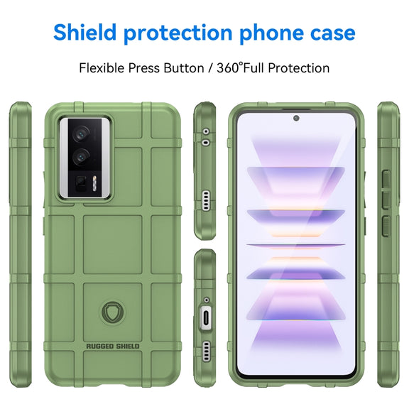 For Xiaomi Redmi K60 Pro Full Coverage Shockproof TPU Case(Green)