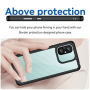 For Xiaomi Redmi 12C Colorful Series Acrylic + TPU Phone Case(Black)