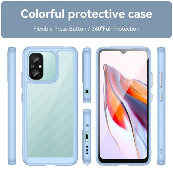 For Xiaomi Redmi 12C Colorful Series Acrylic + TPU Phone Case(Blue)