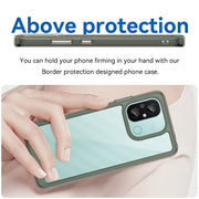 For Xiaomi Redmi 12C Colorful Series Acrylic + TPU Phone Case(Transparent Grey)