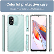 For Xiaomi Redmi 12C Colorful Series Acrylic + TPU Phone Case(Transparent)