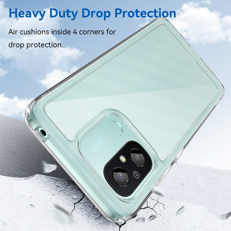 For Xiaomi Redmi 12C Colorful Series Acrylic + TPU Phone Case(Transparent)