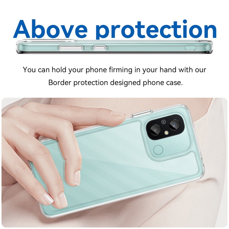 For Xiaomi Redmi 12C Colorful Series Acrylic + TPU Phone Case(Transparent)