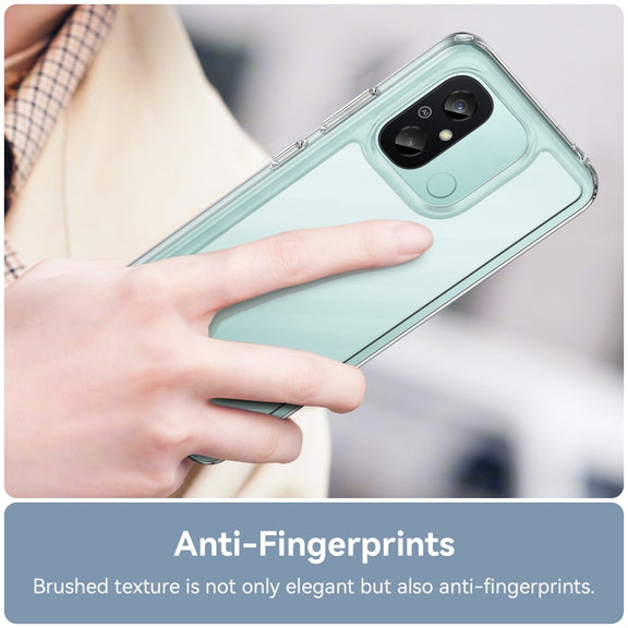 For Xiaomi Redmi 12C Colorful Series Acrylic + TPU Phone Case(Transparent)