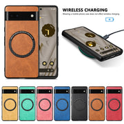 For Google Pixel 6A Solid Color Leather Phone Case(Red)