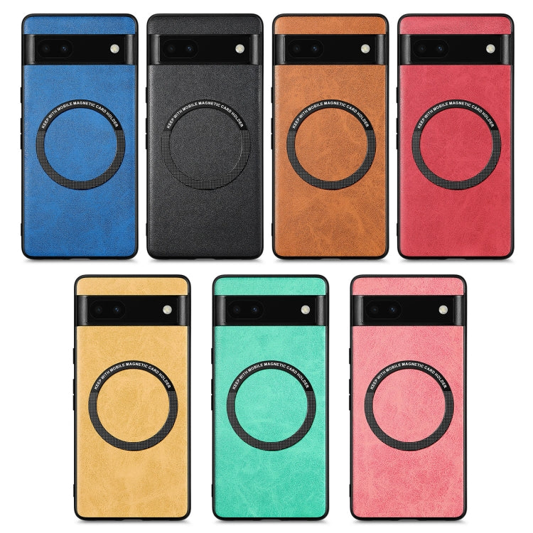 For Google Pixel 6A Solid Color Leather Phone Case(Red)