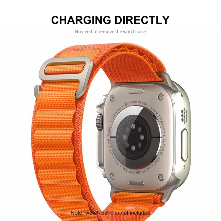 For Apple Watch Ultra / Ultra 2 49mm ENKAY Hat-Prince Water-resistant Full Coverage PC Frame + 9H Tempered Glass Case(White)