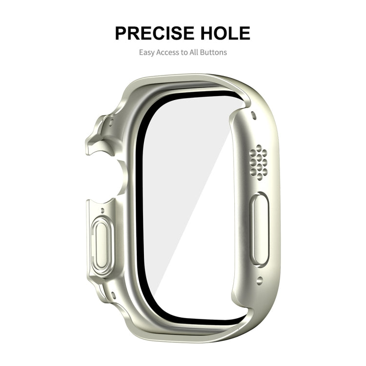 For Apple Watch Ultra / Ultra 2 49mm ENKAY Hat-Prince Water-resistant Full Coverage PC Frame + 9H Tempered Glass Case(Transparent)